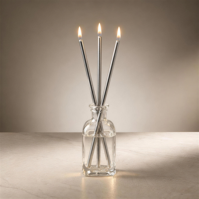 Kit Felicity™ - Candele a olio in acciaio