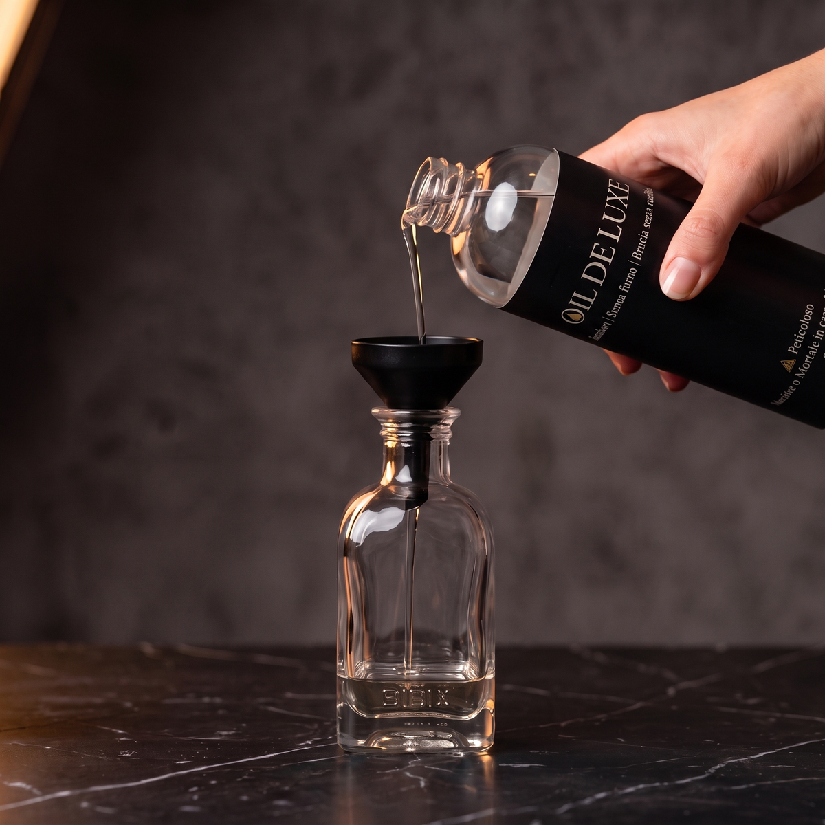 Versa l'olio
